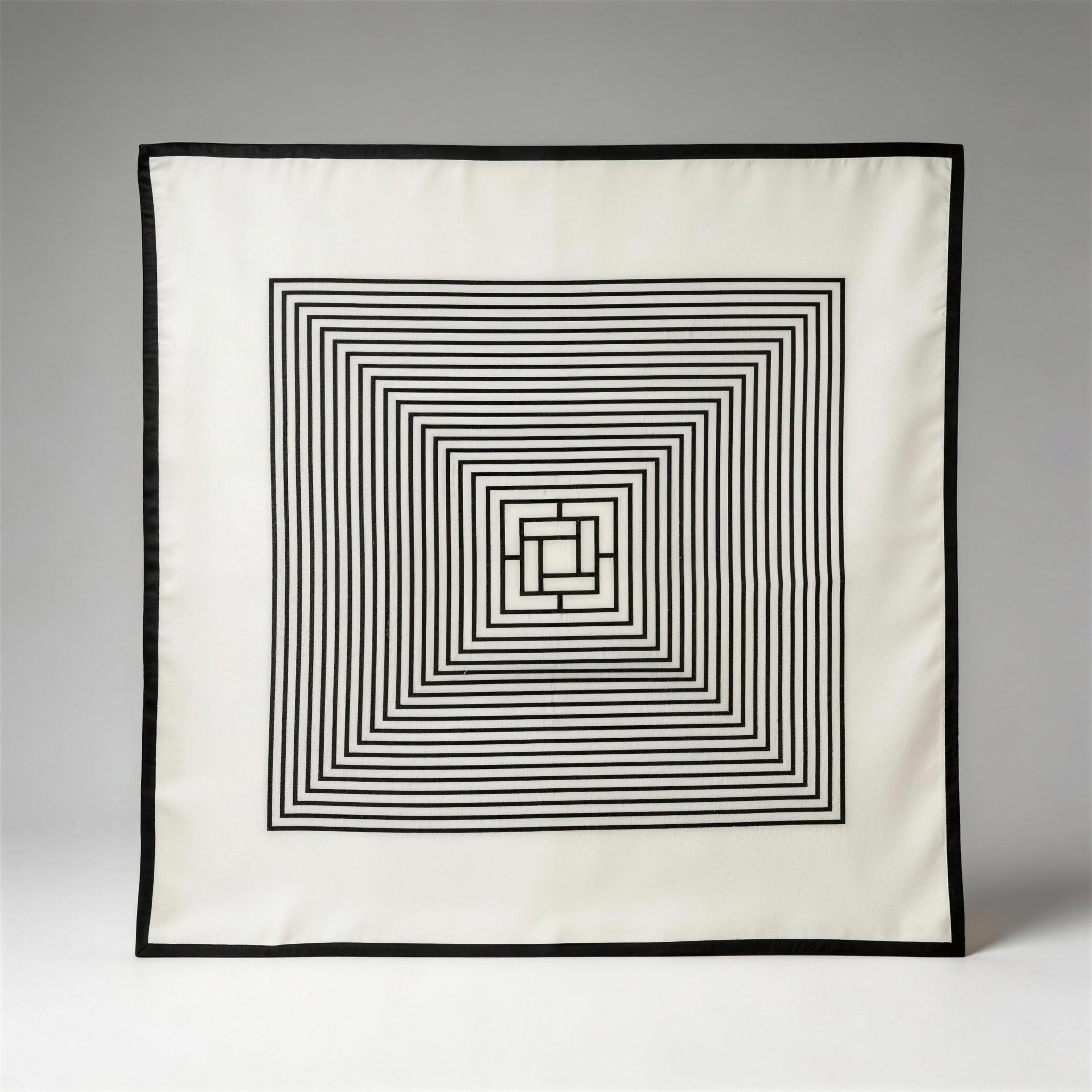 Schicker quadratischer Seidenschal mit Geometrisches Labyrinth Muster