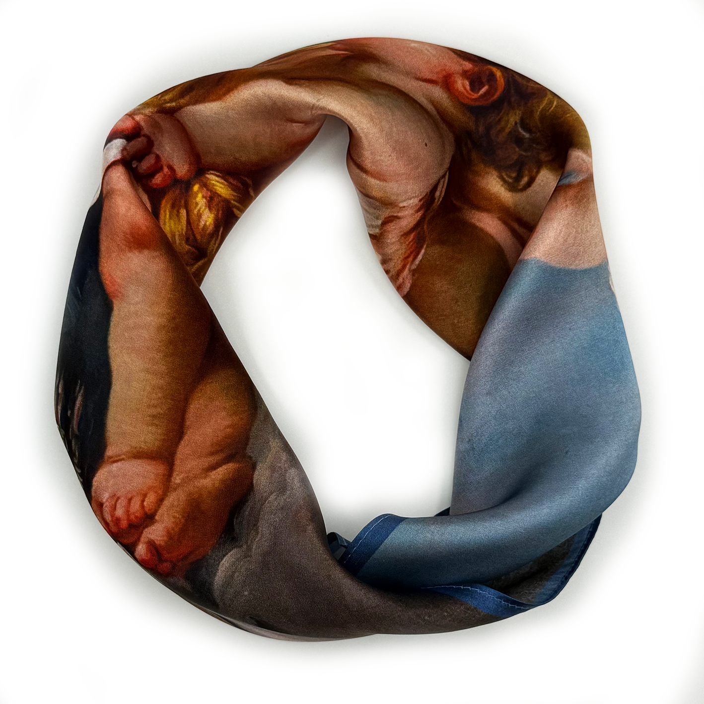 Seidentuch aus der Ölmalerei-Serie mit Motiv aus François Boucher „Die Zeichenschule“